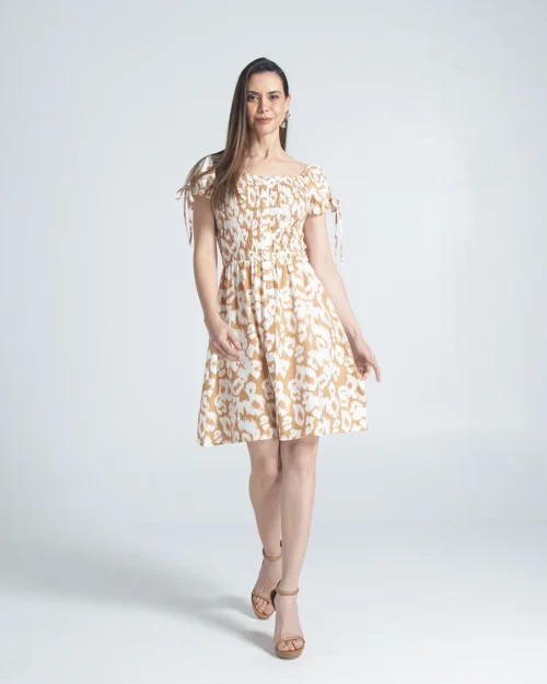 Vestido Corto Estampado Hall