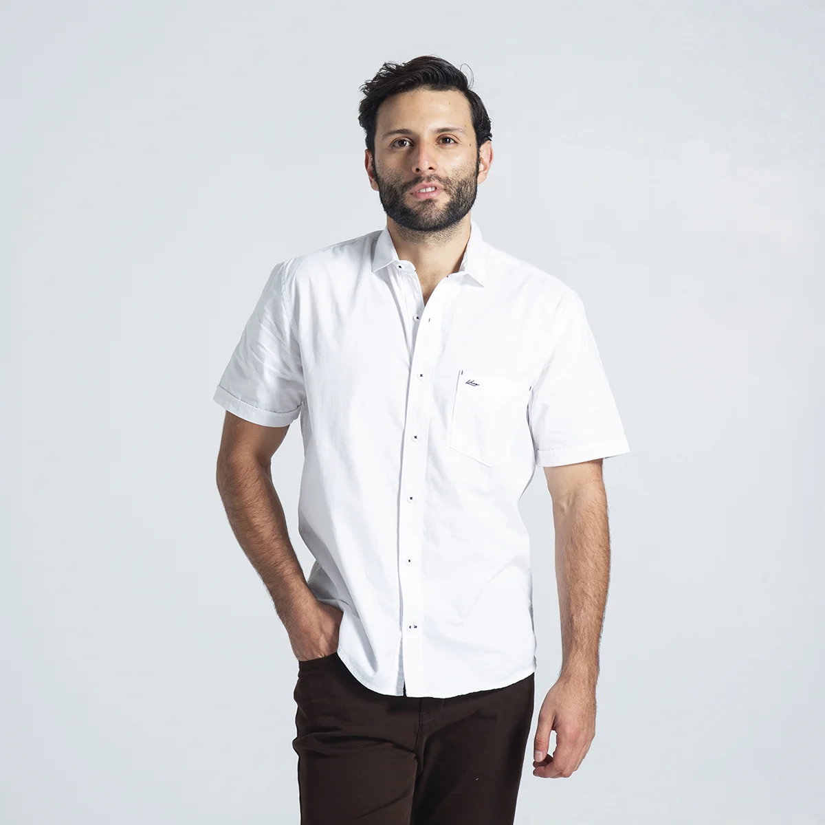 Camisa Casual Manga Corta Minc