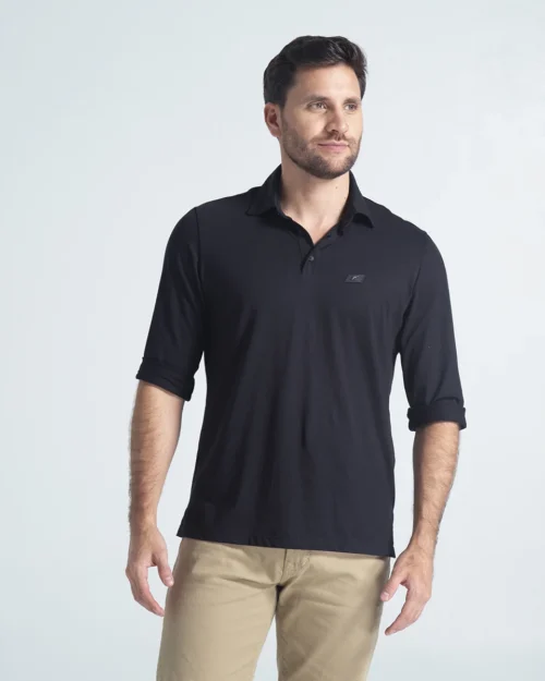 Camiseta Polo Manga Larga Slim Bohs