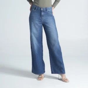 Jean Wide Leg Pum