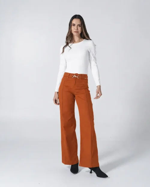 Pantalon Casual Wide Leg Grandx