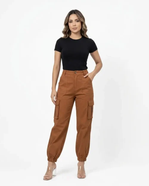 Pantalon Dril Cargo Jogger Brad