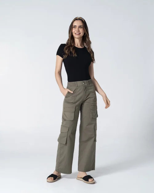 Pantalon Dril Wide Leg Stradx
