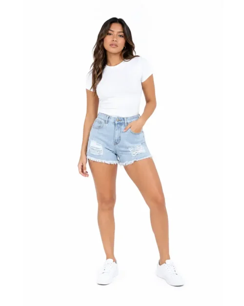Short Denim Straight Paulina