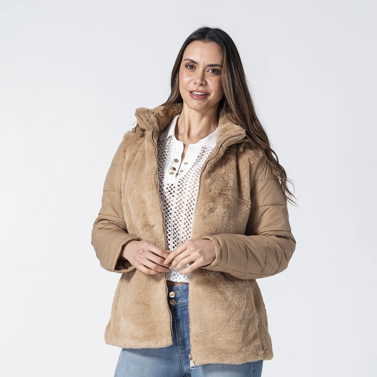 Chaqueta Hoddie Regular Mavi