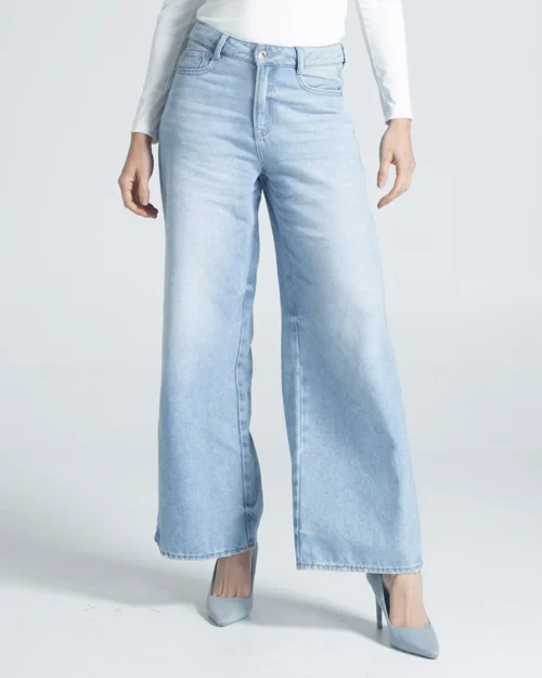 Jean Wide Leg Pum