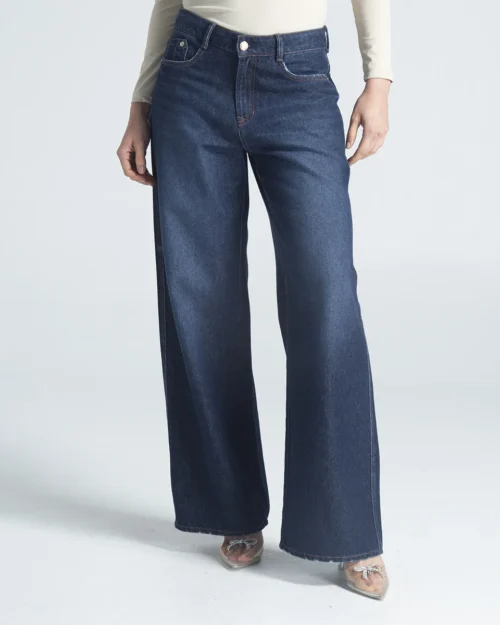 Jean Wide Leg Pum