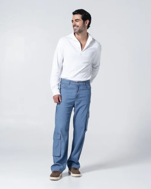 Pantalon Denim Cargo Great