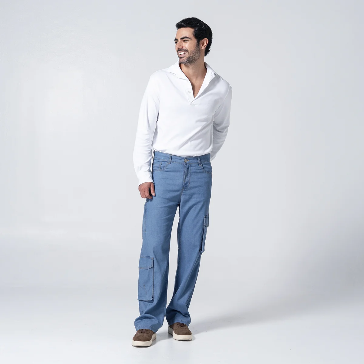 Pantalon Denim Cargo Great