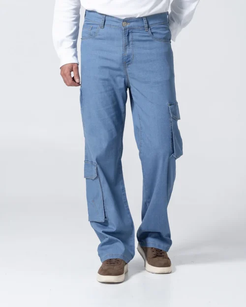 Pantalon Denim Cargo Great