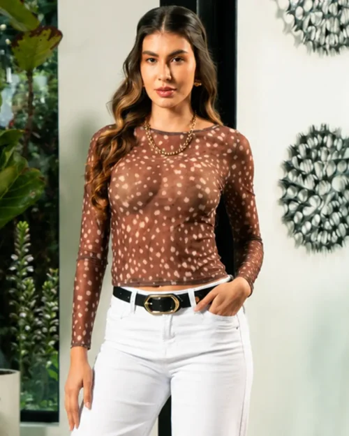 Blusa Manga Larga Slim Deeryx