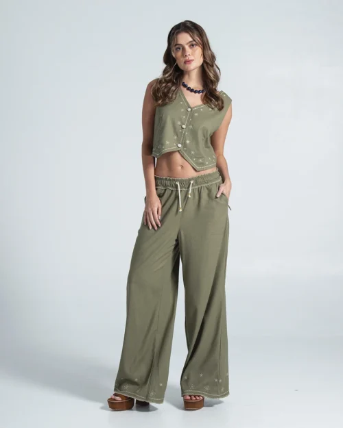 Pantalon Wide Leg Replayx