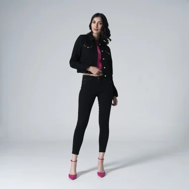 Chaqueta Denim Slim Glammy